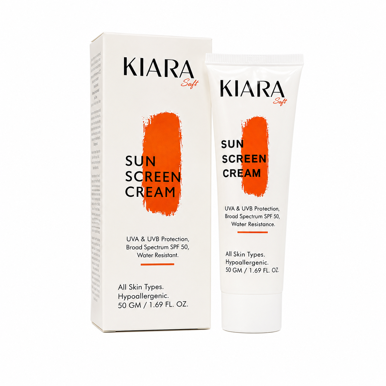 KIARA Soft Sunscreen Cream SPF 50 gm