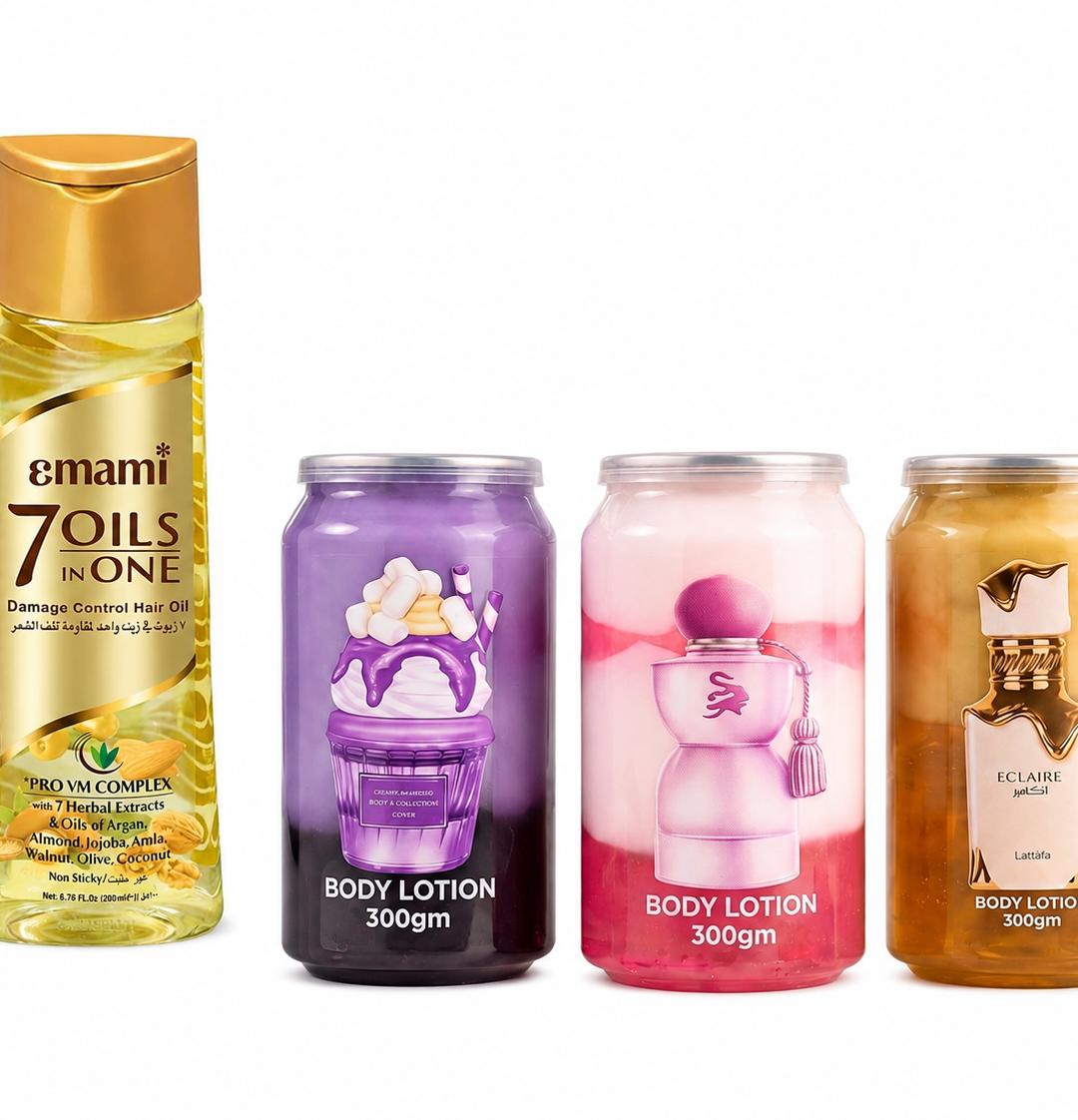 7oil Emami (100ml) and body lotion (300gm)